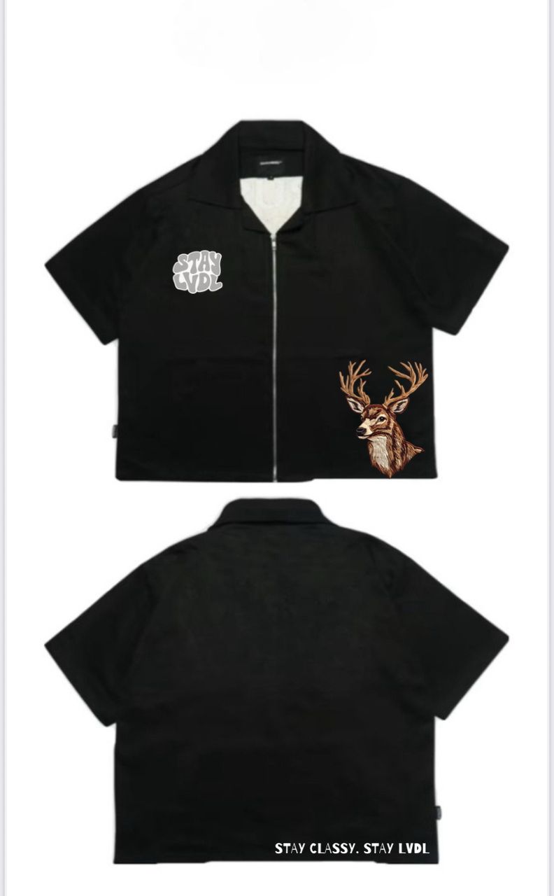 Le Cerf Noir – Luxury Zip Tee